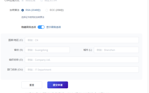 申请SSL证书时，国家/省份/组织等字段到底要不要填？CSR生成避坑指南
